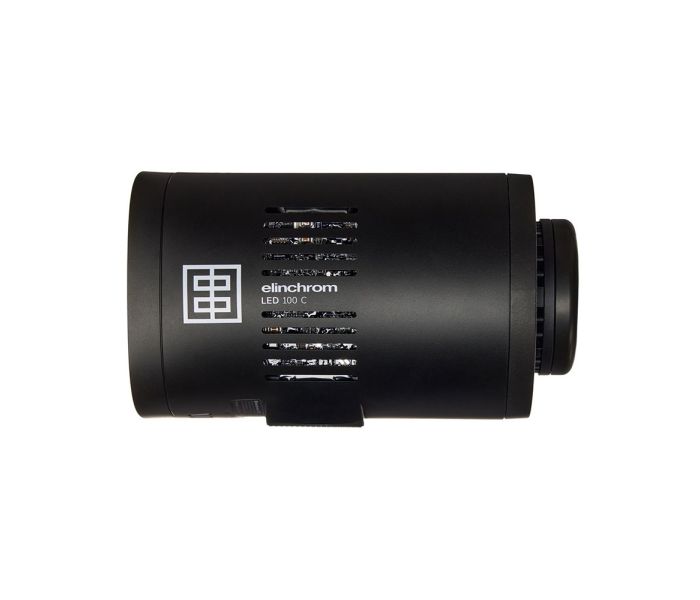 Elinchrom LED 100 C - Single Head Kit - side on straight with no diffuser and no stand 