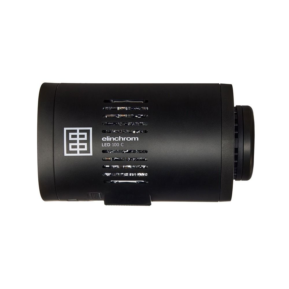 Elinchrom LED 100 C - Single Head Kit - side on straight with no diffuser and no stand 