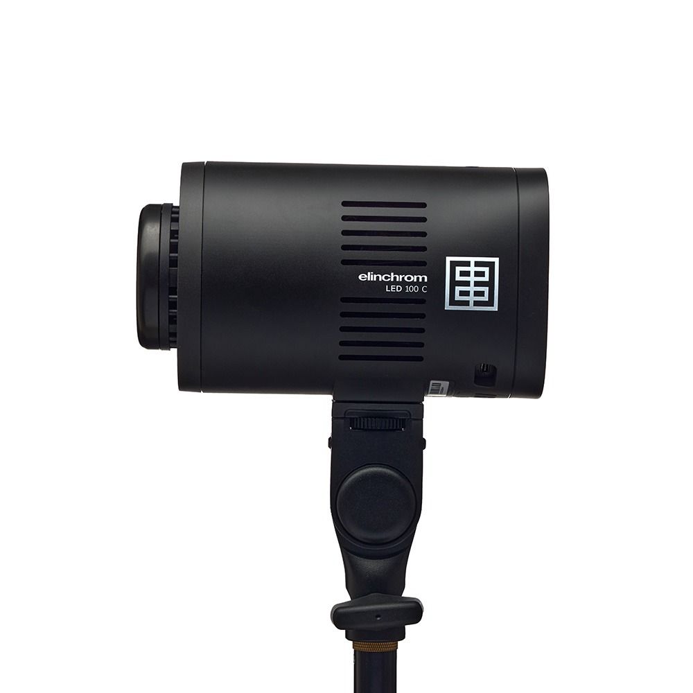 Elinchrom LED 100 C - Single Head Kit - side on straight with no diffuser 